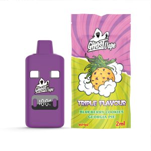 Ghost Vape – Blueberry Cookies / Georgia Pie – 2000mg (1g/ 1g ) THC VAPE
