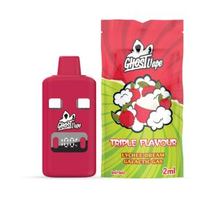 Ghost Vape – Lychee Dream / Galactic Gas – 2000mg (1g/ 1g ) THC VAPE