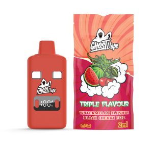 Ghost Vape – Watermelon Zlushie / Black Cherry Fizz – 2000mg (1g/ 1g ) THC VAPE
